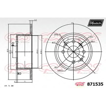 Photo Brake Disc MAXTECH 8715350000