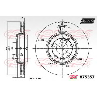 Photo Brake Disc MAXTECH 8753570000