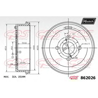 Foto Bremstrommel MAXTECH 8620260000