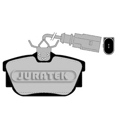 Фото Комплект тормозных колодок, дисковый тормоз JURATEK JCP201