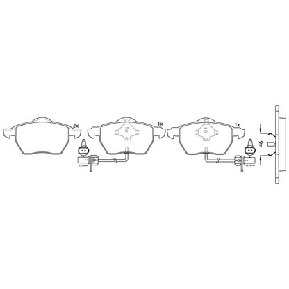 Photo Brake Pad Set, disc brake FIT FP0840E