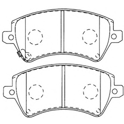 Zdjęcie Zestaw klocków hamulcowych, hamulce tarczowe FIT FP1215