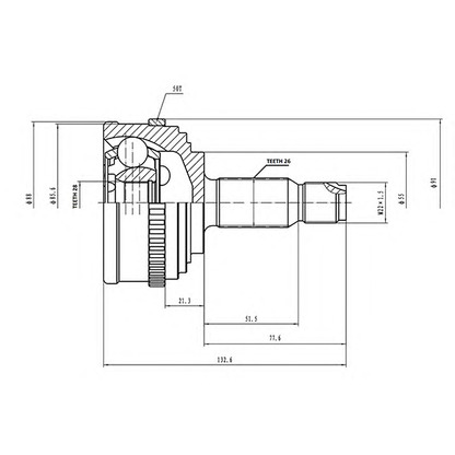 Foto Juego de articulación, árbol de transmisión AYWIPARTS AW1510034A