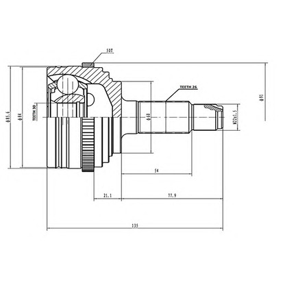 Foto Kit giunti, Semiasse AYWIPARTS AW1510065A