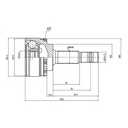 Photo Joint Kit, drive shaft AYWIPARTS AW1510103A