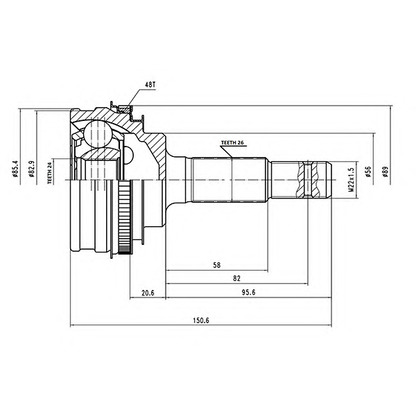 Foto Gelenksatz, Antriebswelle AYWIPARTS AW1510108A