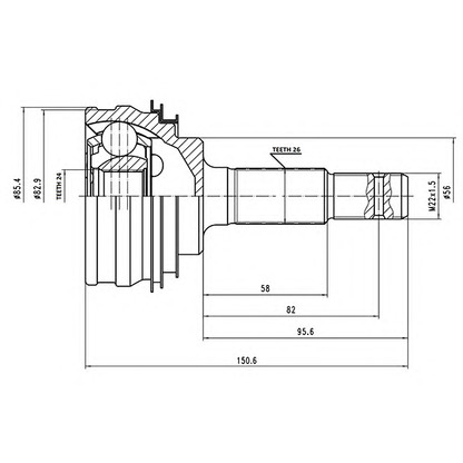 Photo Joint Kit, drive shaft AYWIPARTS AW1510116