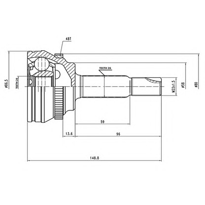 Photo Joint Kit, drive shaft AYWIPARTS AW1510125A