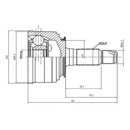 Foto Kit giunti, Semiasse AYWIPARTS AW1510200