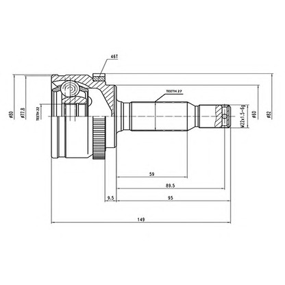 Foto Juego de articulación, árbol de transmisión AYWIPARTS AW1510727A