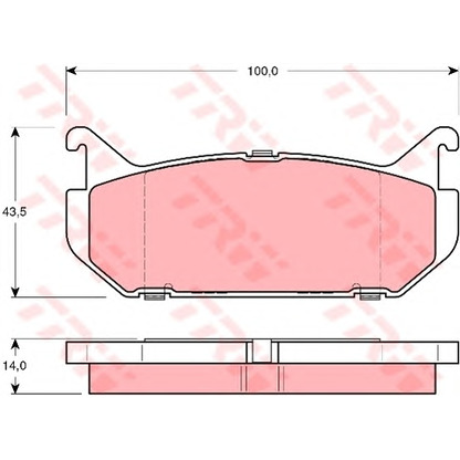 Photo Brake Pad Set, disc brake Dr!ve+ DP1010100343