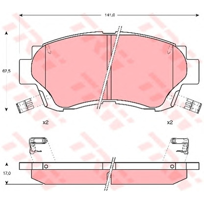 Photo Brake Pad Set, disc brake Dr!ve+ DP1010100355