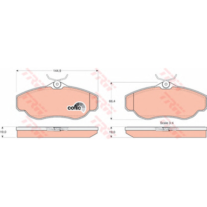 Photo Brake Pad Set, disc brake Dr!ve+ DP1010100438