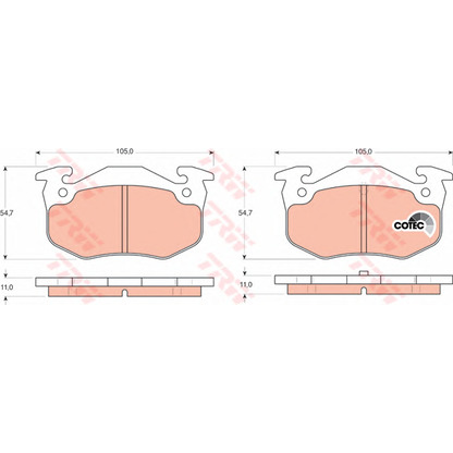 Photo Brake Pad Set, disc brake Dr!ve+ DP1010100959