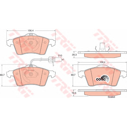 Foto Kit pastiglie freno, Freno a disco Dr!ve+ DP1010100862