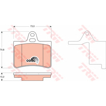 Photo Brake Pad Set, disc brake Dr!ve+ DP1010100851