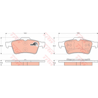 Photo Brake Pad Set, disc brake Dr!ve+ DP1010100086