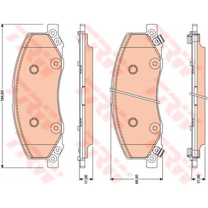 Photo Brake Pad Set, disc brake Dr!ve+ DP1010100668