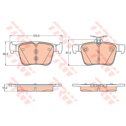 Photo Brake Pad Set, disc brake Dr!ve+ DP1010100933