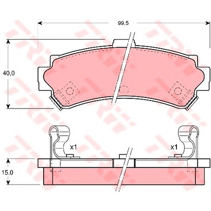 Photo Brake Pad Set, disc brake Dr!ve+ DP1010100336