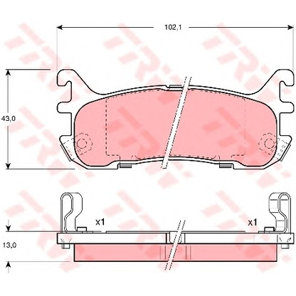 Photo Brake Pad Set, disc brake Dr!ve+ DP1010100121