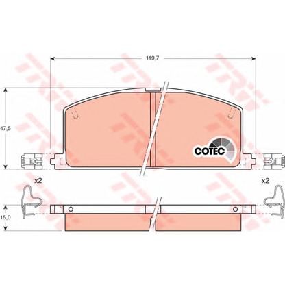 Photo Brake Pad Set, disc brake Dr!ve+ DP1010100109