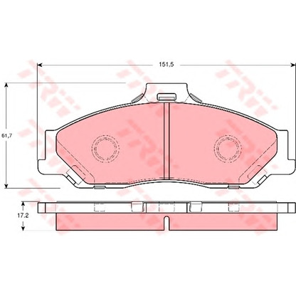 Photo Brake Pad Set, disc brake Dr!ve+ DP1010100208