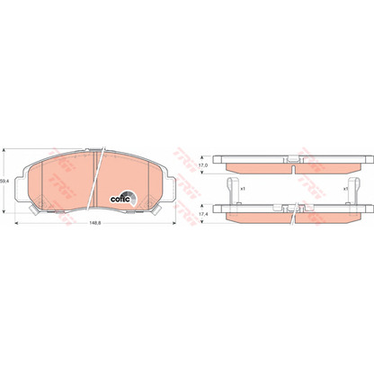 Photo Brake Pad Set, disc brake Dr!ve+ DP1010100530