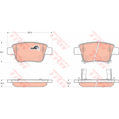 Foto Kit pastiglie freno, Freno a disco Dr!ve+ DP1010100022