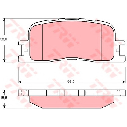 Photo Brake Pad Set, disc brake Dr!ve+ DP1010100346