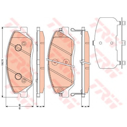 Photo Brake Pad Set, disc brake Dr!ve+ DP1010100145