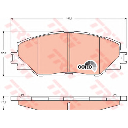 Photo Brake Pad Set, disc brake Dr!ve+ DP1010100043