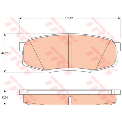 Photo Brake Pad Set, disc brake Dr!ve+ DP1010100408