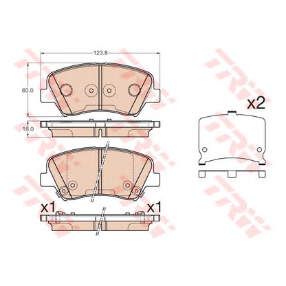 Photo Brake Pad Set, disc brake Dr!ve+ DP1010100100