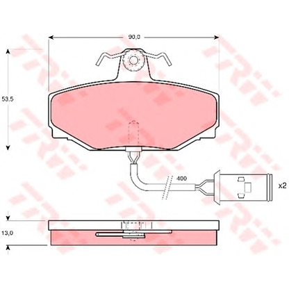 Photo Brake Pad Set, disc brake Dr!ve+ DP1010100702