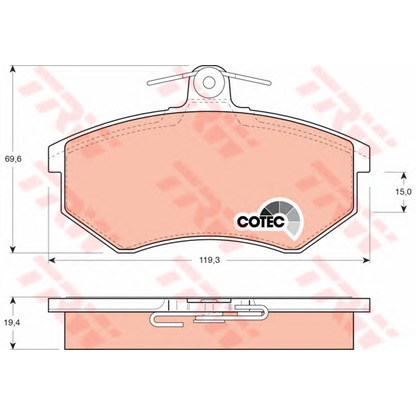 Photo Brake Pad Set, disc brake Dr!ve+ DP1010100941