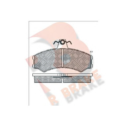 Photo Kit de plaquettes de frein, frein à disque R BRAKE RB0374