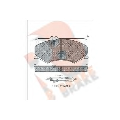 Photo Brake Pad Set, disc brake R BRAKE RB0405113