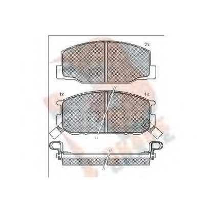 Photo Brake Pad Set, disc brake R BRAKE RB0501