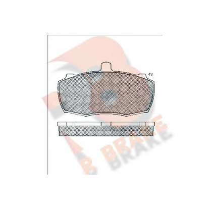 Photo Kit de plaquettes de frein, frein à disque R BRAKE RB0503