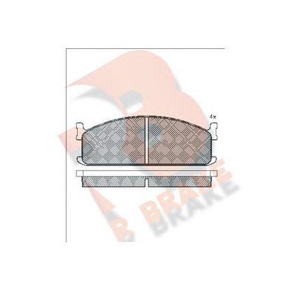 Фото Комплект тормозных колодок, дисковый тормоз R BRAKE RB0521