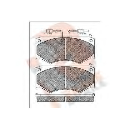 Foto Juego de pastillas de freno R BRAKE RB0563