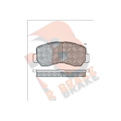 Photo Kit de plaquettes de frein, frein à disque R BRAKE RB0623