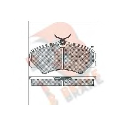 Photo Brake Pad Set, disc brake R BRAKE RB0783