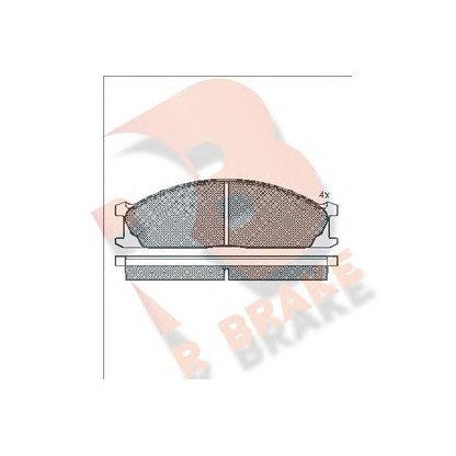 Zdjęcie Zestaw klocków hamulcowych, hamulce tarczowe R BRAKE RB0884