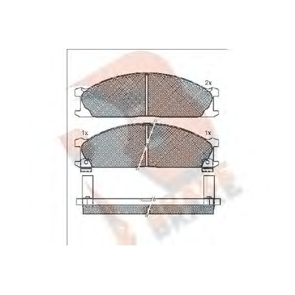 Photo Kit de plaquettes de frein, frein à disque R BRAKE RB0885