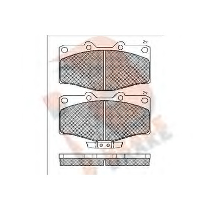 Photo Brake Pad Set, disc brake R BRAKE RB1006