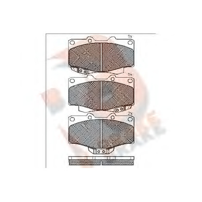 Foto Kit pastiglie freno, Freno a disco R BRAKE RB1007