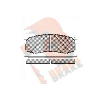 Photo Brake Pad Set, disc brake R BRAKE RB1027