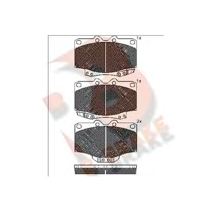 Foto Bremsbelagsatz, Scheibenbremse R BRAKE RB1034